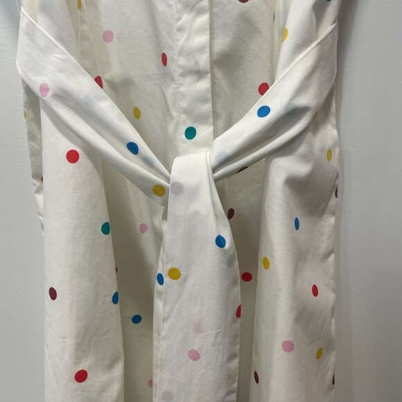 Never worn Boden Rowena Shirt Dress Size 6R, Polka Dot and Ivory - Picture 4 of 6